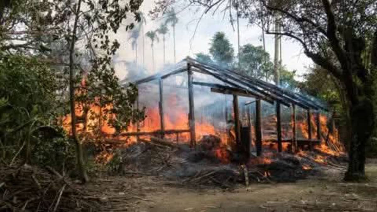7 Houses Of Kuki Residents Burnt Down In Manipur