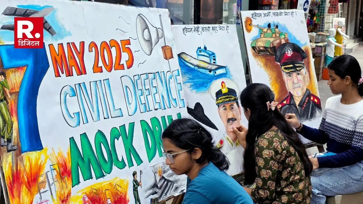 7 May civil defense Mock Drill UP timing war siren