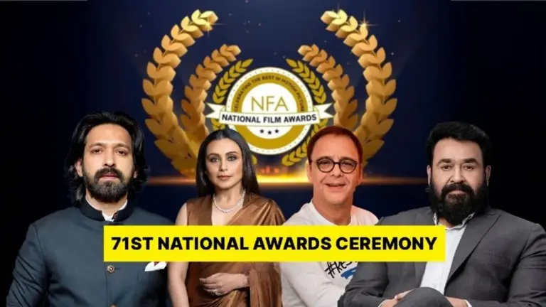 71st National Film Awards In Pics | Rani Mukerji, Vikrant Massey, Mohanlal, Vaibhavi Merchant Honoured By President Droupadi Murmu 71st National Film Awards | In Pics