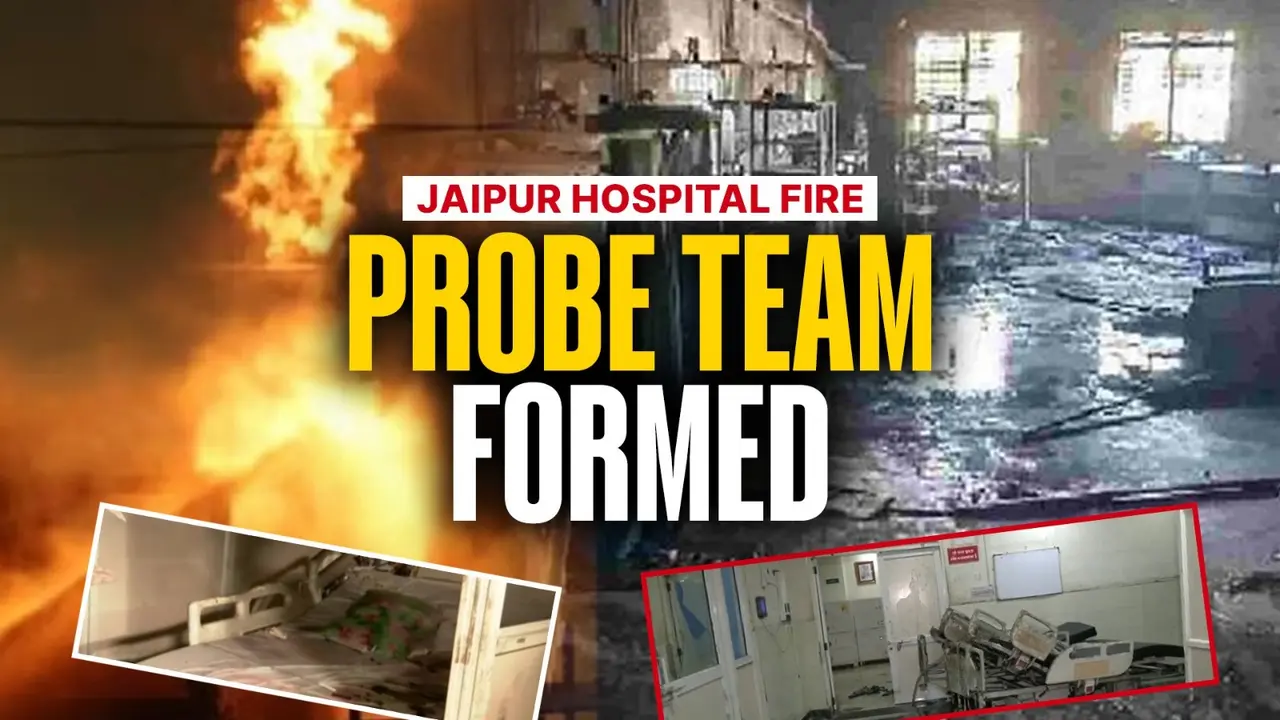 8 Dead in Tragic Jaipur SMS Hospital Fire Triggered by Short Circuit; CM Orders High-Level Probe, Committee to Investigate Lapses