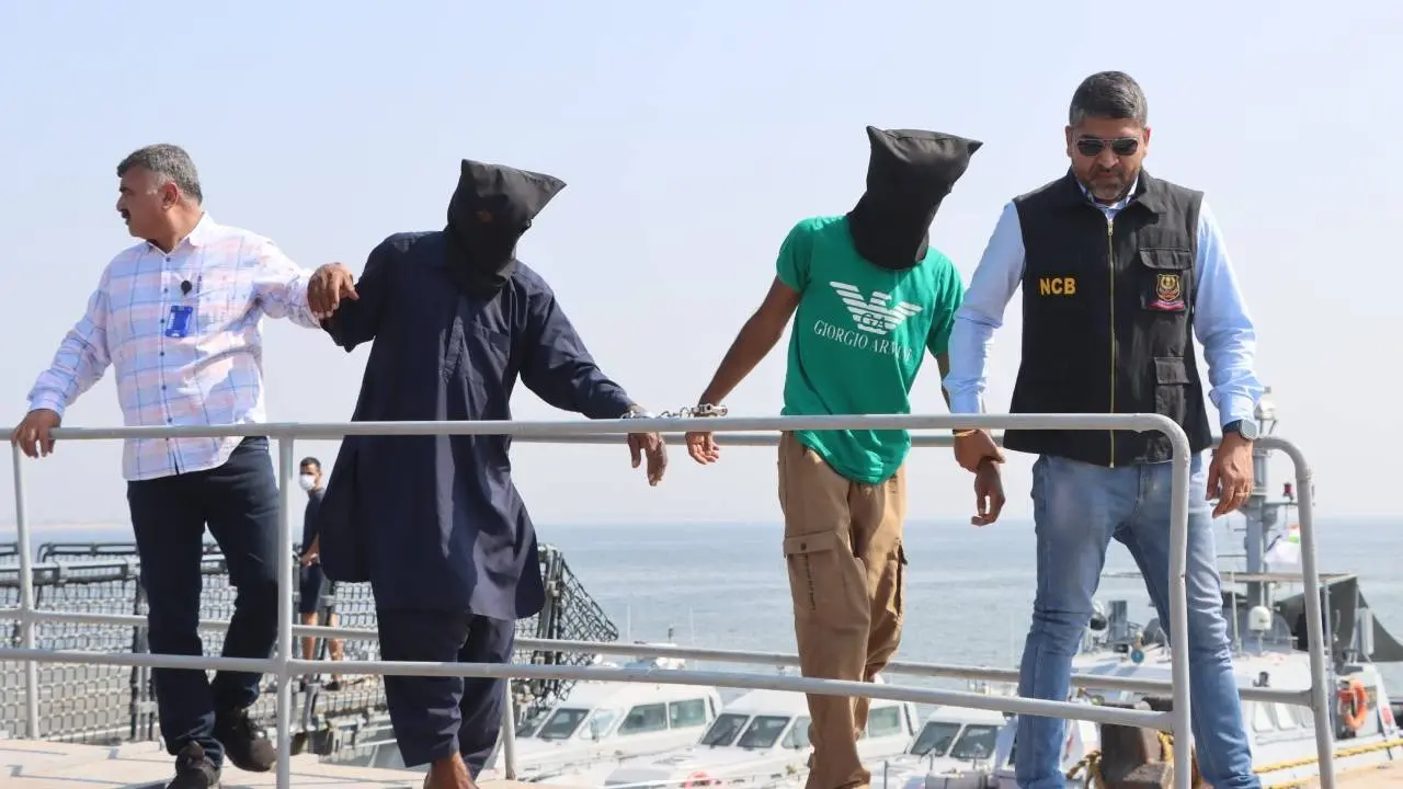 8 foreign nationals arrested with Drugs by NCB-Navy and Gujarat ATS