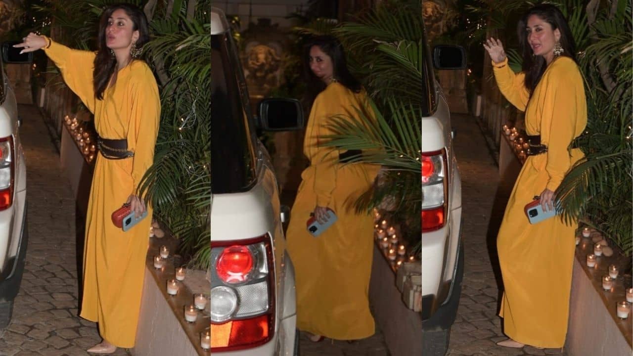 Kareena Kapoor Slays In Bohemian Chic Kaftan Dress Worth 1.75 Lakh At  Sonam Kapoor's Birthday Bash | Republic World