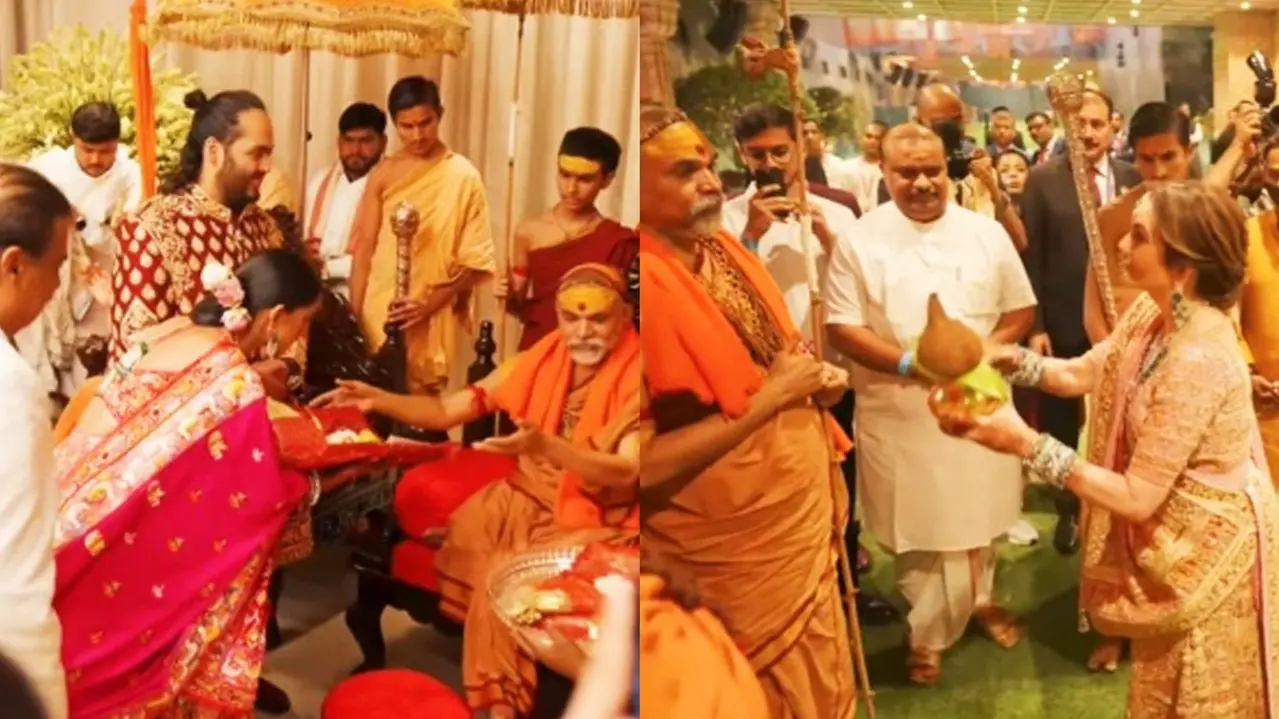 Shankaracharya Ji at Anant Ambani-Radhika Merchant Wedding