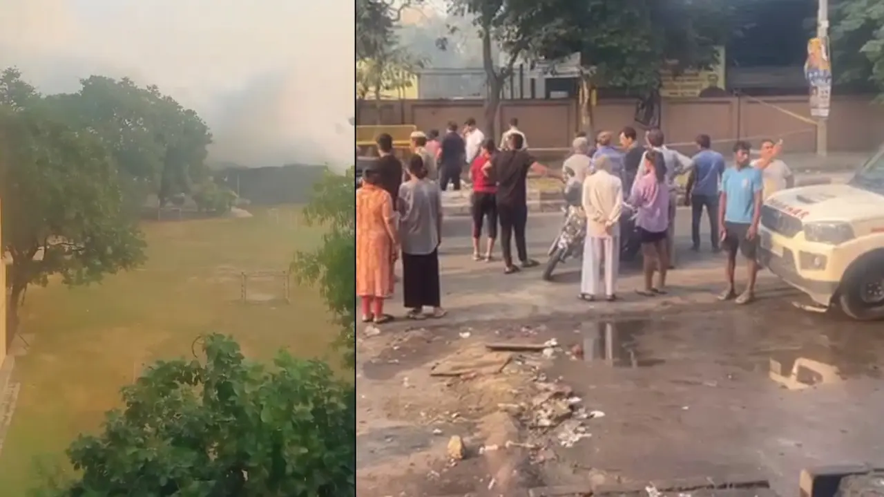 A blast has been reported outside the CRPF School in the Prashant Vihar area of Rohini district on Sunday.