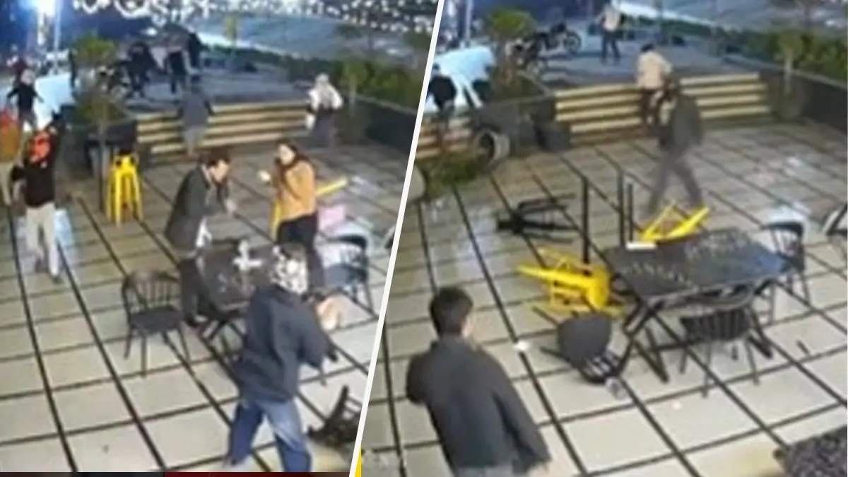 A cafe in Bhopal was reportedly attacked by masked men