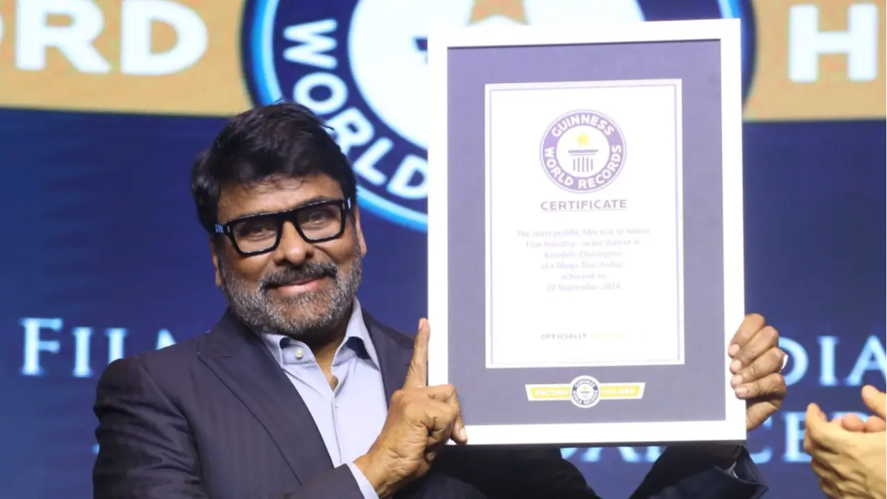 Chiranjeevi Enters Guinness World Records As Most Prolific Star In India, Says 'Never Expected...' A file photo of Chiranjeevi.