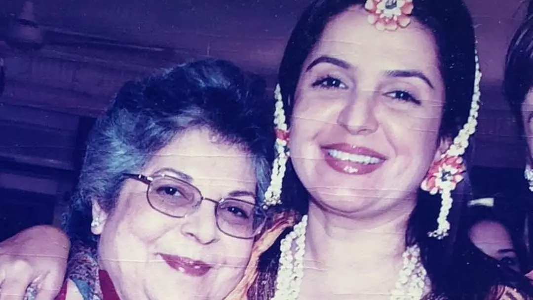 Farah Khan Remembers Mother Menaka Irani In A Heartfelt Post, Says 'I Don’t Want Time To Heal' A file photo of Farah Khan with mother Menaka Irani.
