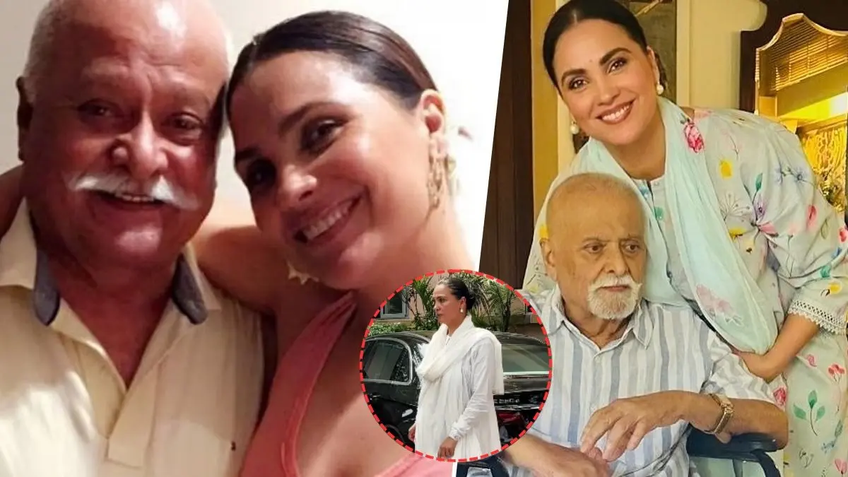 A file photo of Lara Dutta with her father