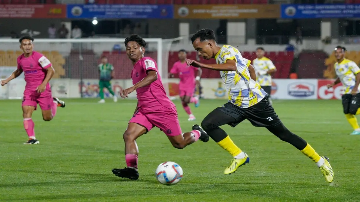 A glimpse from the Rangdajied United vs Malaysian Armed Forces match