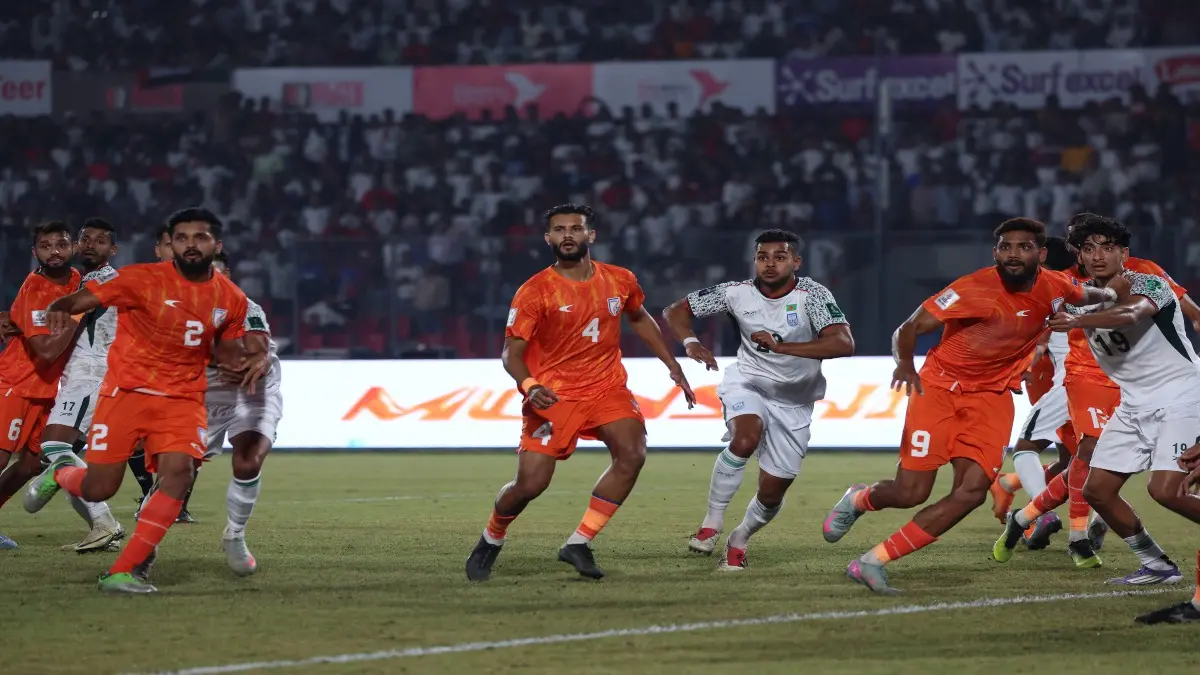 Bangladesh vs India, AFC Asian Cup 2027 Qualifier Highlights: Hapless India Lose 1-0 To Bangladesh, Remain Winless In Five Games A glimpse of the Bangladesh vs India match