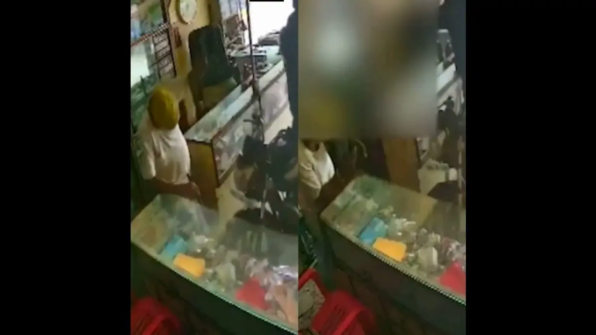 Stabbed 15 Times In 30 Seconds: CCTV Captures Man Attacking Differently-Abled Father with Knife a man viciously attacked his differently-abled father with a knife under the influence of alcohol.