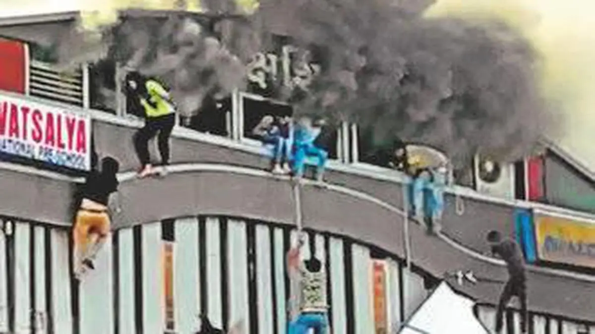 Times When Students' Lives Were Risked Due to Negligence of Coaching Institutes and Hostel Admins A massive fire engulfed the Takshashila complex in Surat, resulting in the deaths of 22 students