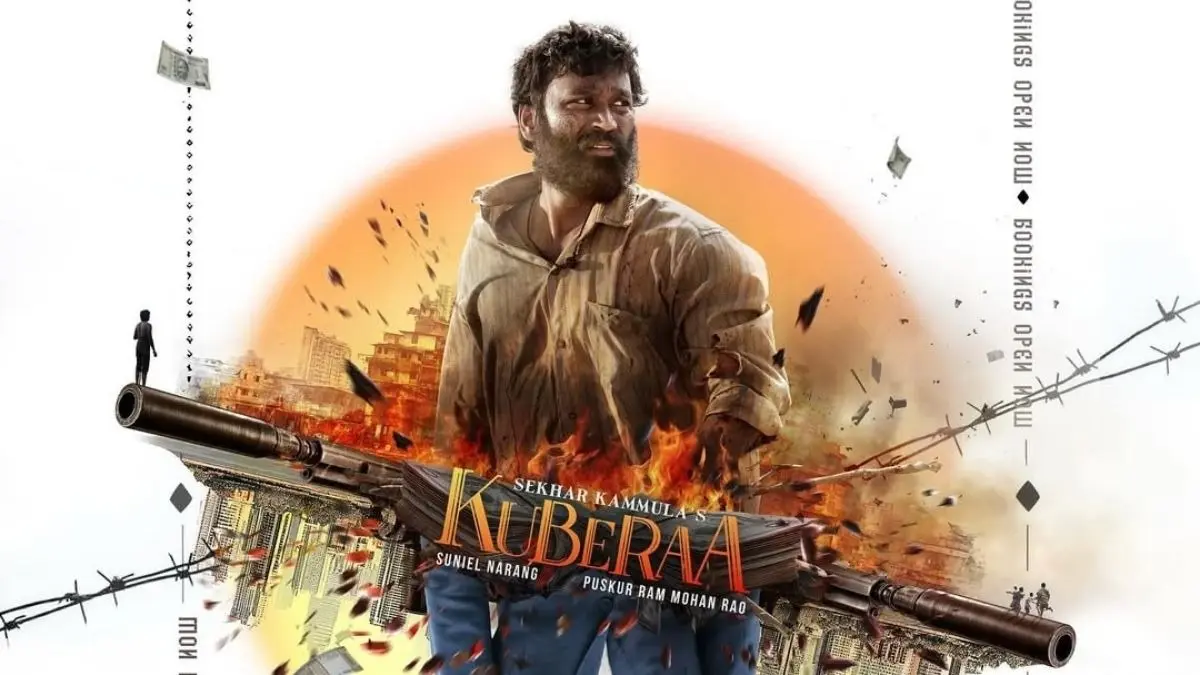 Kuberaa Box Office Collection Day 2 (Early Estimates): Dhanush Starrer To Witness A Drop In Earnings On Saturday Despite Positive Word Of Mouth? A poster of Kuberaa.