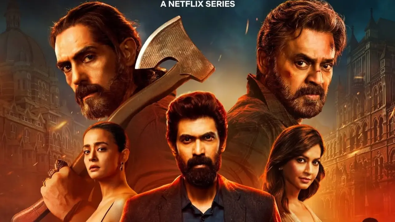 Rana Naidu Season 2 Release Date: Rana Daggubati, Venkatesh Daggubati And Arjun Rampal To Lock Horns In June On This Date A poster of Rana Naidu 2