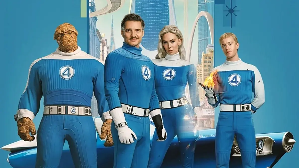 The Fantastic Four First Steps Box Office Collection Day 1 (Early Estimates): Pedro Pascal-Vanessa Kirby's Superhero Film Makes A Slow Start In India A poster of The Fantastic Four: First Steps