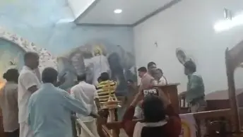 VIDEO: Priest Attacked During Holy Mass in Kerala’s Kottayam Church, Several Injured A priest was attacked during the Holy Mass at Prasadagiri Church