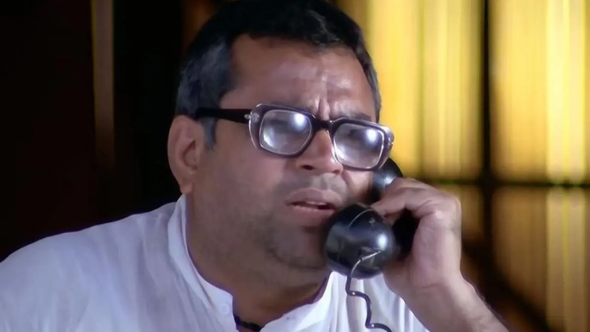 Baburao Ganpatrao Apte Bids Adieu To Hera Pheri 3? Paresh Rawal Confirms His Exit From Akshay Kumar And Suniel Shetty Starrer A still from Hera Pheri.