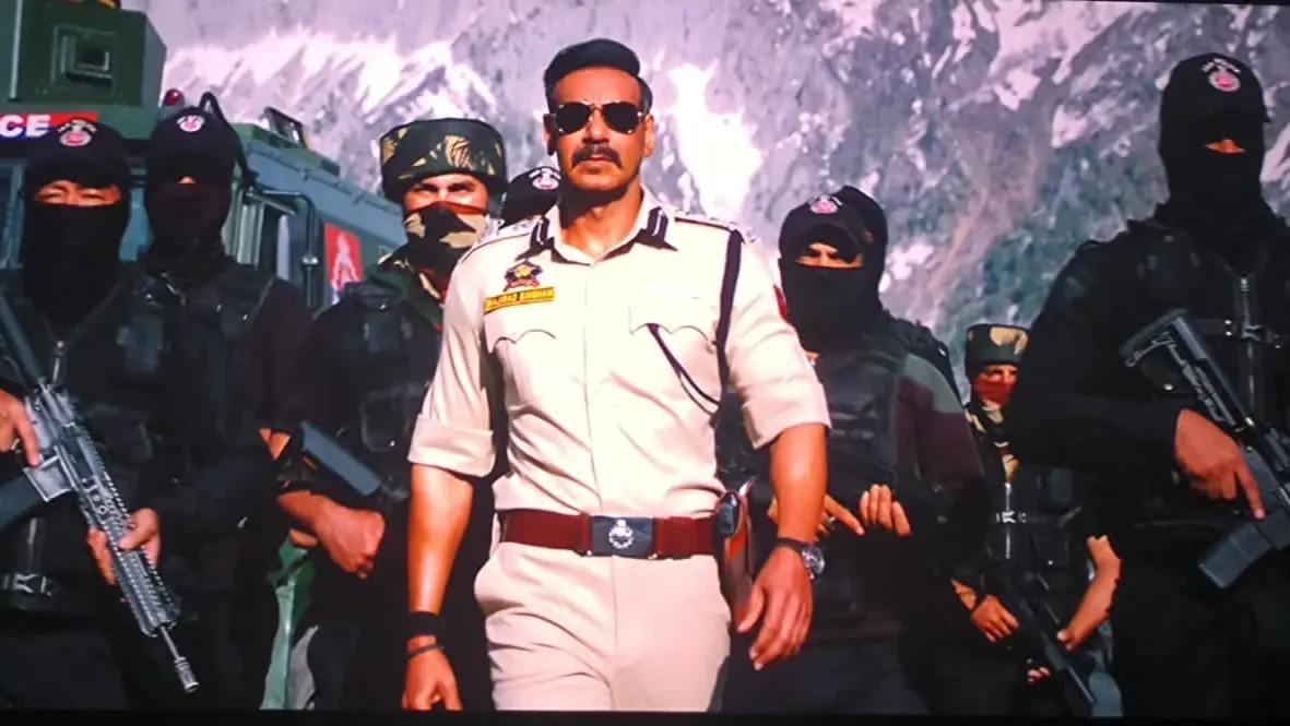 A still from Singham Again.