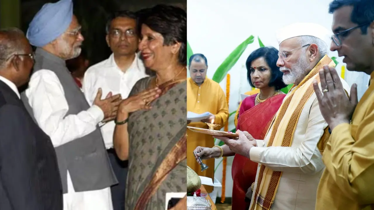 A throwback photo of former PM Manmohan Singh attending an Iftaar party hosted by then CJI, KG Balakrishnan started doing rounds on social media.