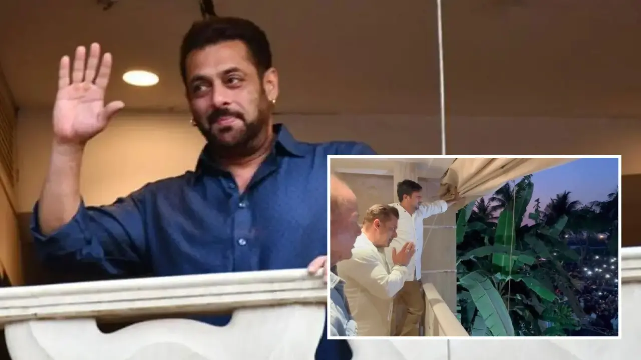 Will Salman Khan Face Fans Or Hide Amid Sikandar Trolling? Star's Customary Appearance At Galaxy Apartments On Eid Awaited A throwback photo of Salman Khan waving at fans.