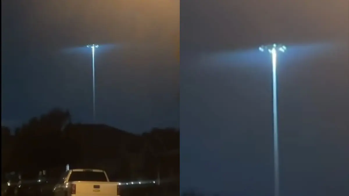A UFO-like object spotted in Texas