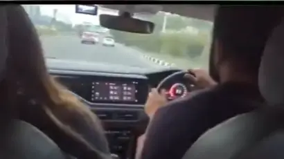 A video has gone viral in which fitness influencer Rajat Dalal is seen hitting a biker at 140 kmph