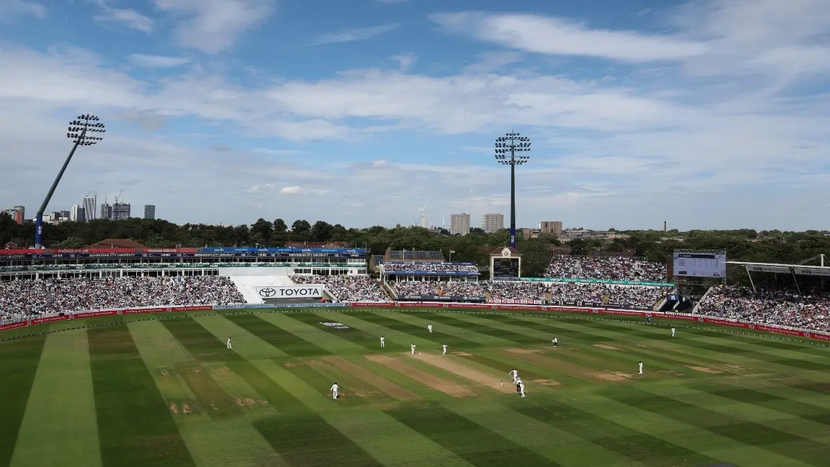 A view of the Edgbaston Ground from the top