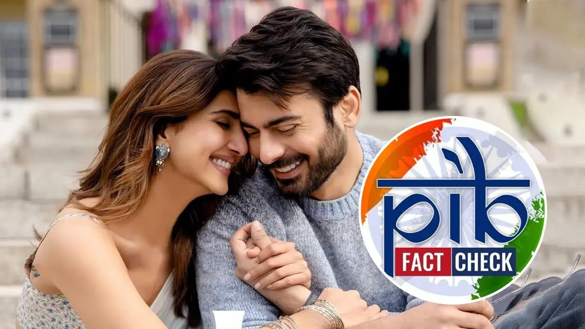 PIB Fact Checks Report Confirming Fawad Khan's Aabeer Gulaal Release In India Aabeer Gulaal features Fawad Khan and Vaani Kapoor in lead roles