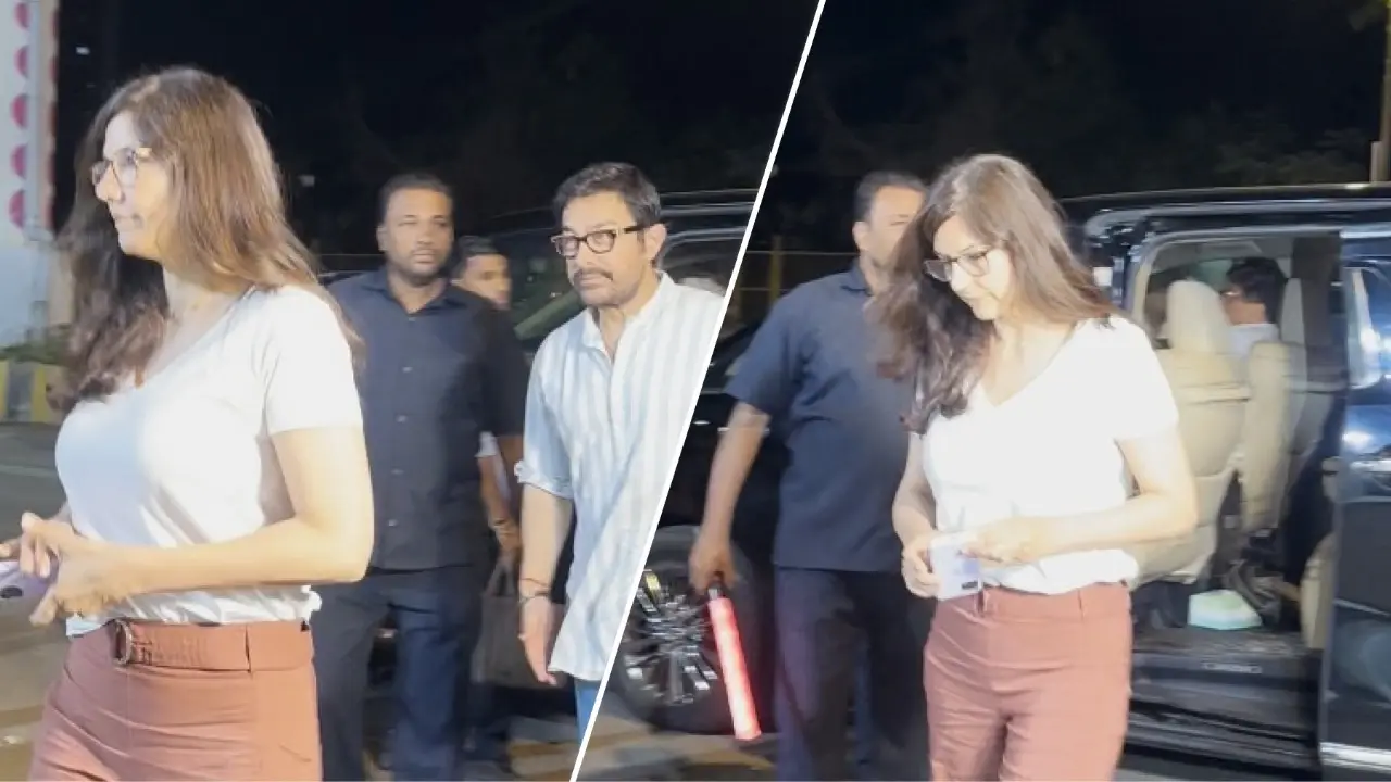 Aamir Khan-Gauri Spratt Arrive At Anil Kapoor's Residence To Support Nirmal Kapoor’s Grieving Family | Watch Aamir Khan and Gauri Spratt at Kapoor residence
