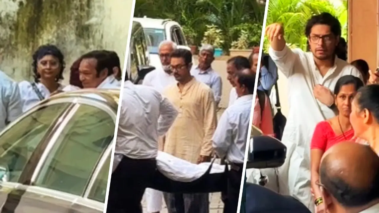Aamir Khan, Kiran Rao, Ira And Junaid Visit Reena Dutta After Her Father's Death