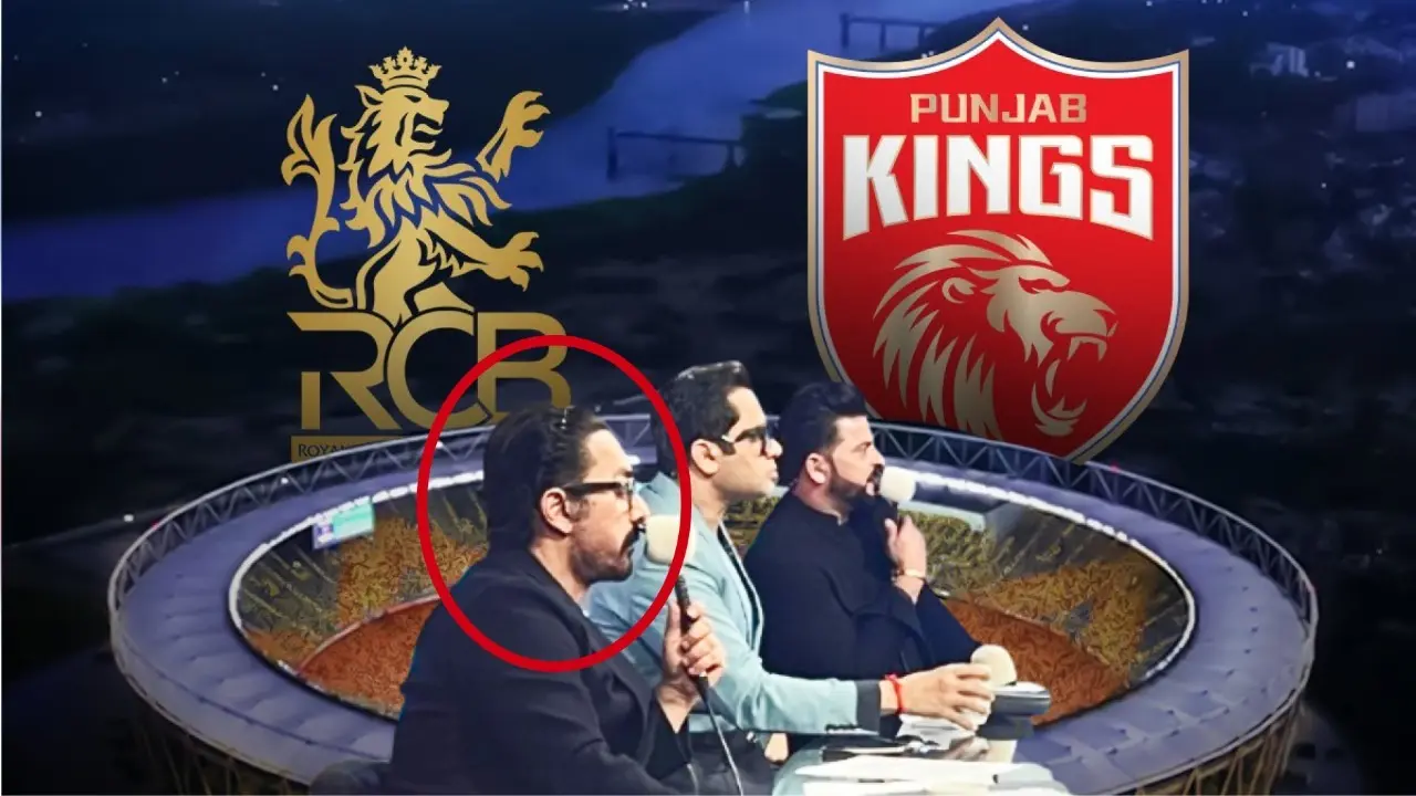 Aamir Khan was in the IPL commentary box in the final between RCB and PBKS