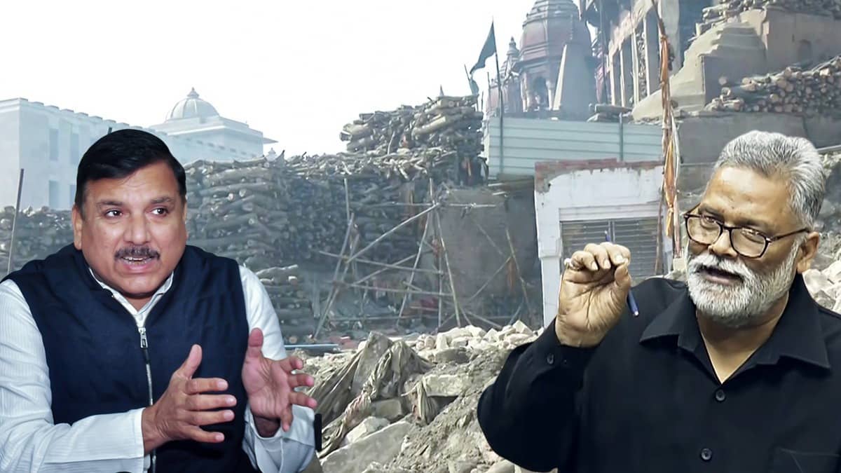 AAP leader Sanjay Singh, Bihar MP Pappu Yadav have been booked for spreading fake visuals on Manikarnika ghat