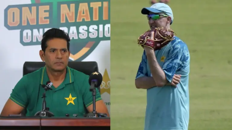 'This Is Hilarious': Jason Gillespie Exposes Pakistan's Head Coach Aqib Javed, Call Out PCB's Hypocrisy On Social Media Aaqib Javed and Jason Gillespie