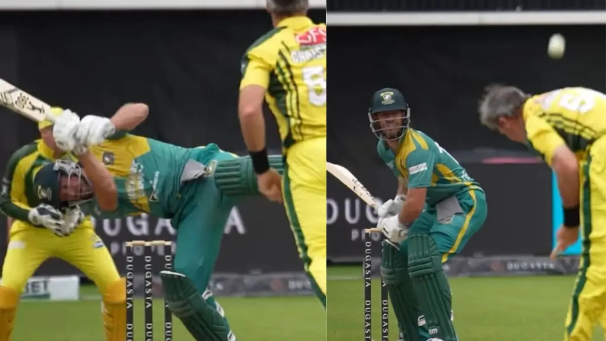AB de Villiers: तबाही का दूसरा नाम एबी डिविलियर्स... 41 के बाद 39 गेंदों में ठोका शतक, ये शॉट तो करिश्माई था AB de Villiers madness in wcl 2025 hits hundred in 39 balls after 7 years of retirement from international cricket