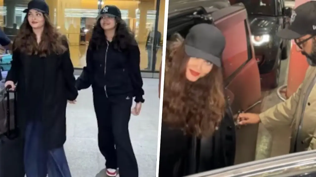 Abhishek Bachchan And Aishwarya Rai’s Rare Airport Appearance With Daughter Aaradhya Goes Viral | Watch