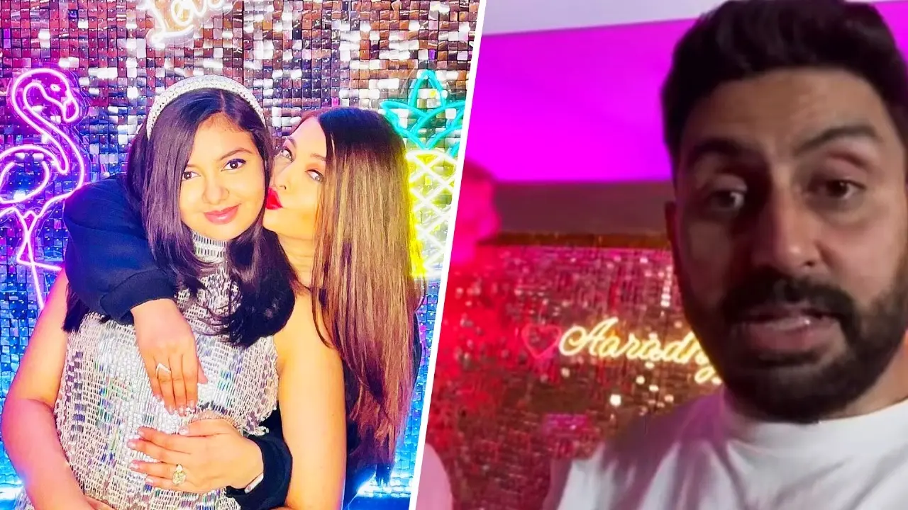 Abhishek Bachchan Didn't Skip Daughter Aaradhya's 13th Birthday And Here's The Proof | WATCH Abhishek Bachchan at daughter Aaradhya's birthday bash.