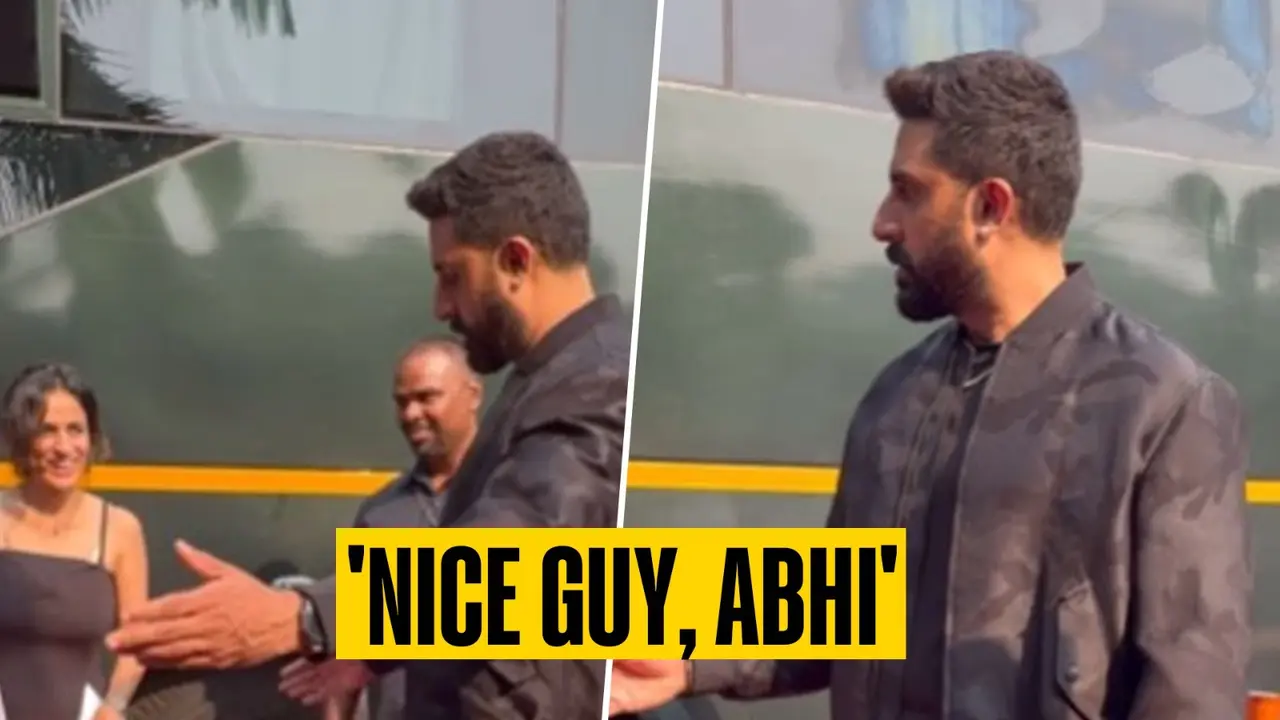 'Excuse Kisko Bola...': Abhishek Bachchan Schools Bodyguard For Trying To Walk Past A Lady Abhishek Bachchan's heartwarming gesture wins internet