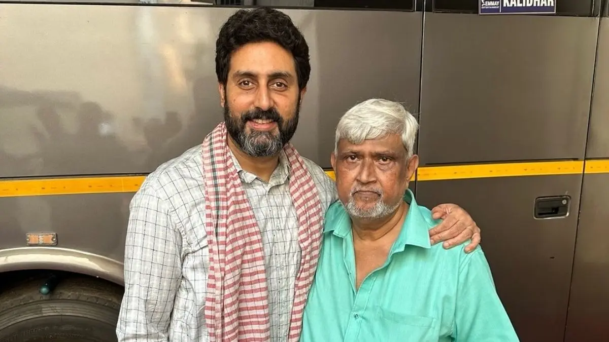Abhishek Bachchan With Makeup Artist Ashok Sawant