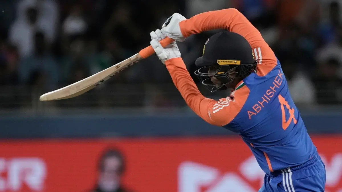 Abhishek Sharma in action against UAE at Asia Cup 2025