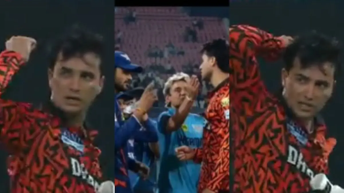 'Choti Pakadke Maarunga': Abhishek Sharma Threatens Digvesh Rathi Over Notebook Sendoff During LSG-SRH IPL 2025 Game | WATCH Abhishek Threatens Rathi