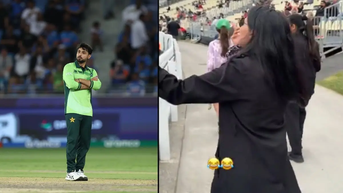 abrar ahmed who show eye to shubman gill in champions trophy fan confronted him in new zealand video