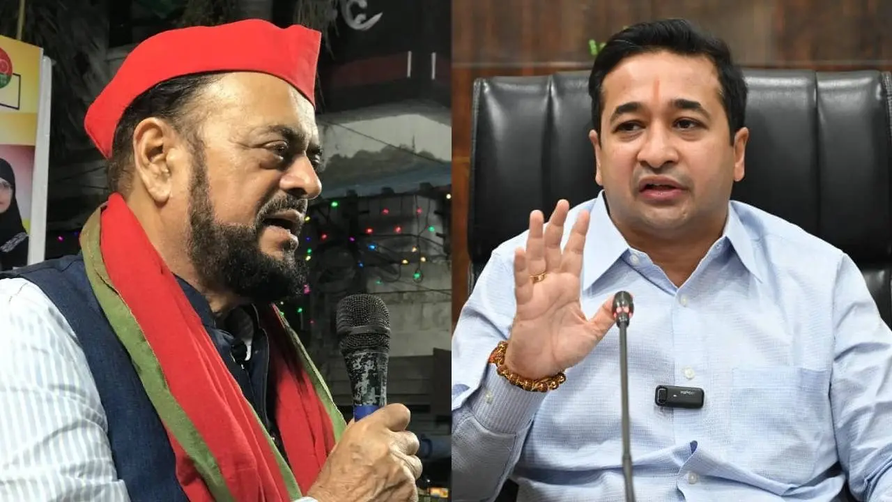 महाराष्ट्र में बुर्का पर विवाद; मंत्री नितेश राणे ने बैन करने को कहा तो अबू आजमी हुए आगबबूला, बोले- CM बंद कराएं ऐसी जुबान... Abu Azmi and Nitesh Rane