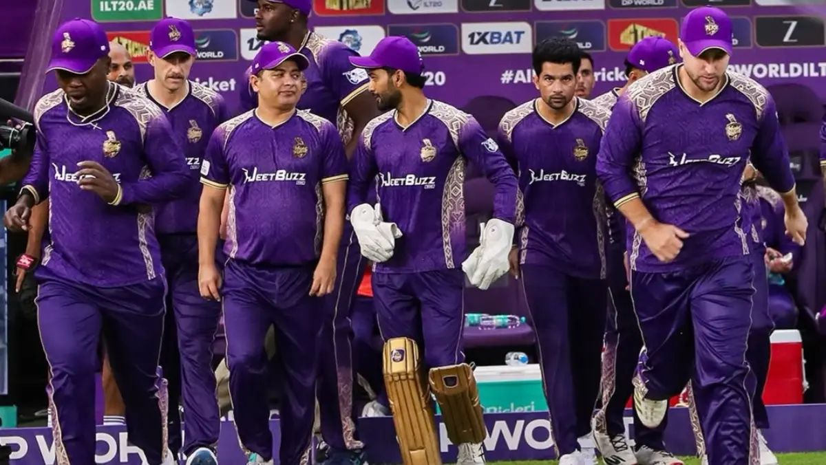 Abu Dhabi Knight Riders during ILT20