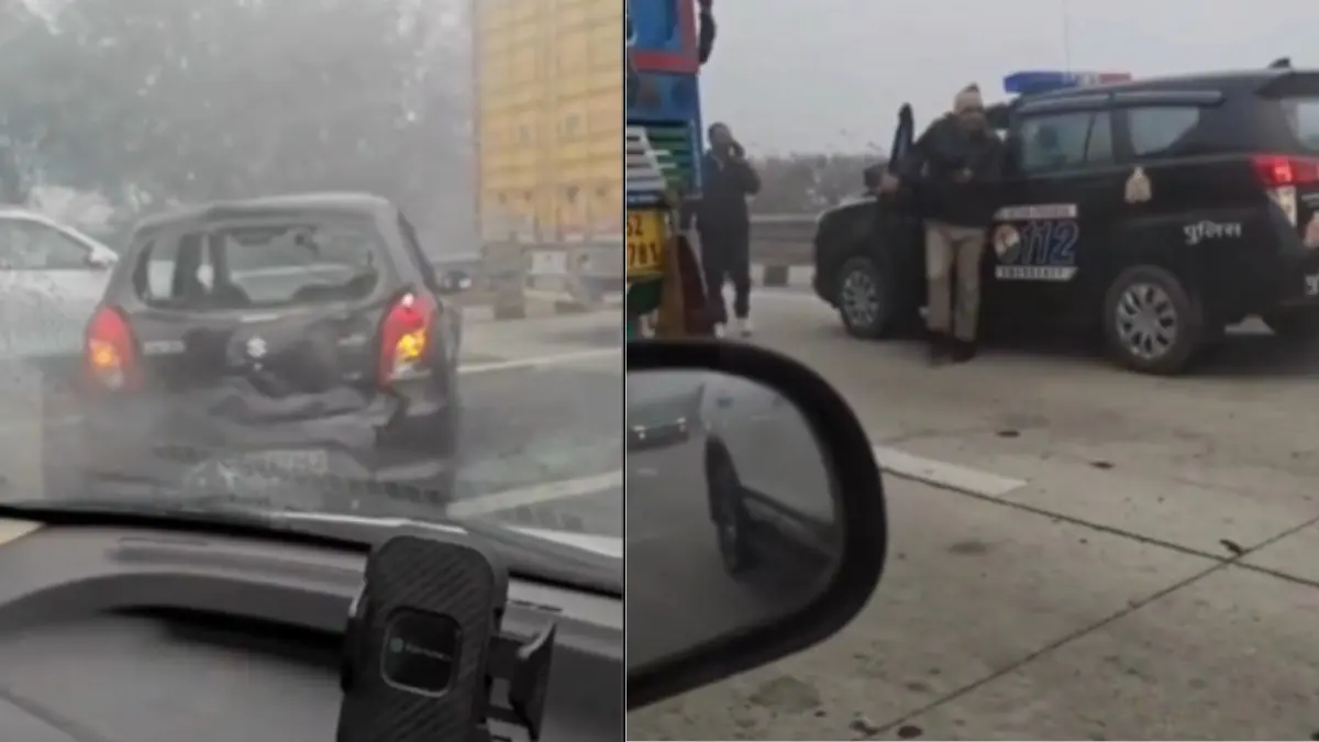 Multiple Vehicles Collide On Greater Noida Expressway Due To Dense Fog, Several Injured