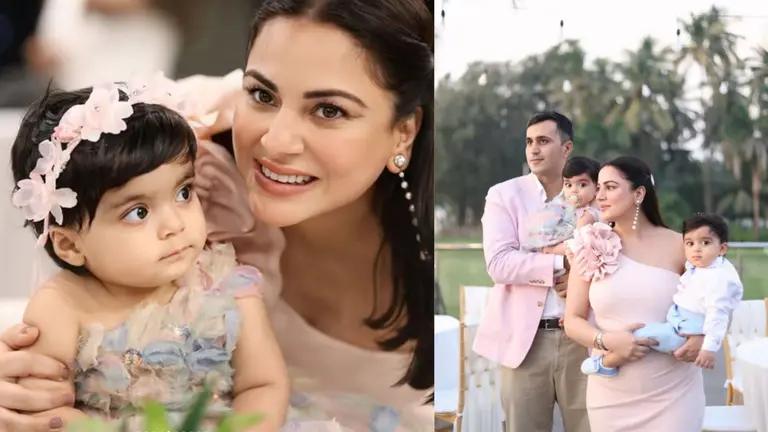 1 साल के हुए मशहूर एक्ट्रेस के जुड़वां बच्चे, पहली बार रिवील किया फेस, क्यूटनेस पर दिल हारे फैंस; PHOTOS Actress Shraddha Arya Twins