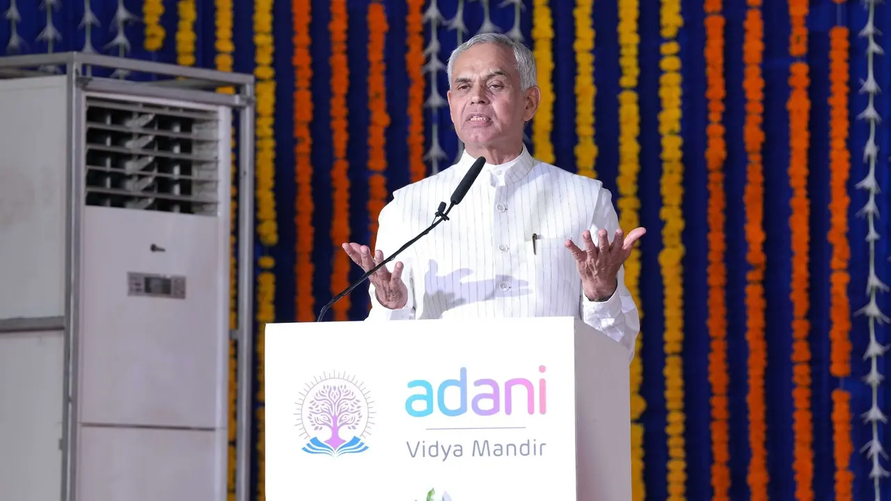'No Power Can Stop Hardworking Children': Gujarat Governor Inspires Adani Vidya Mandir Students with Values and Vision Adani