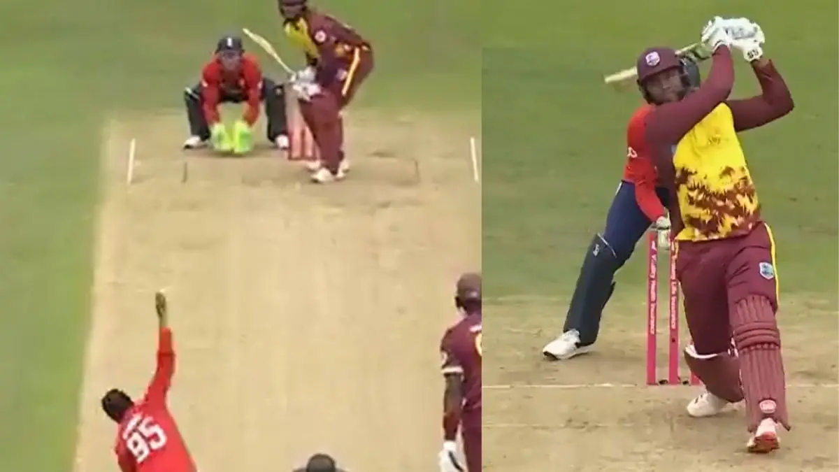 Adil rashid conceded 31 runs in one over Jason holder and romario shepherd smashes 5 sixes eng vs wi 2nd t20i