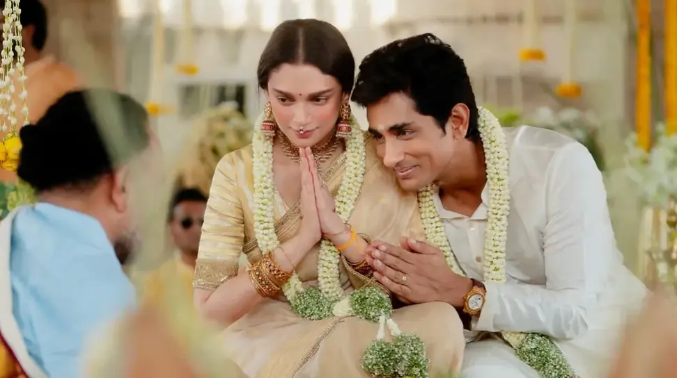 First Photos: Aditi Rao Hydari, Siddharth Get Married At 400-Year-Old Telangana Temple Aditi Rao Wedding