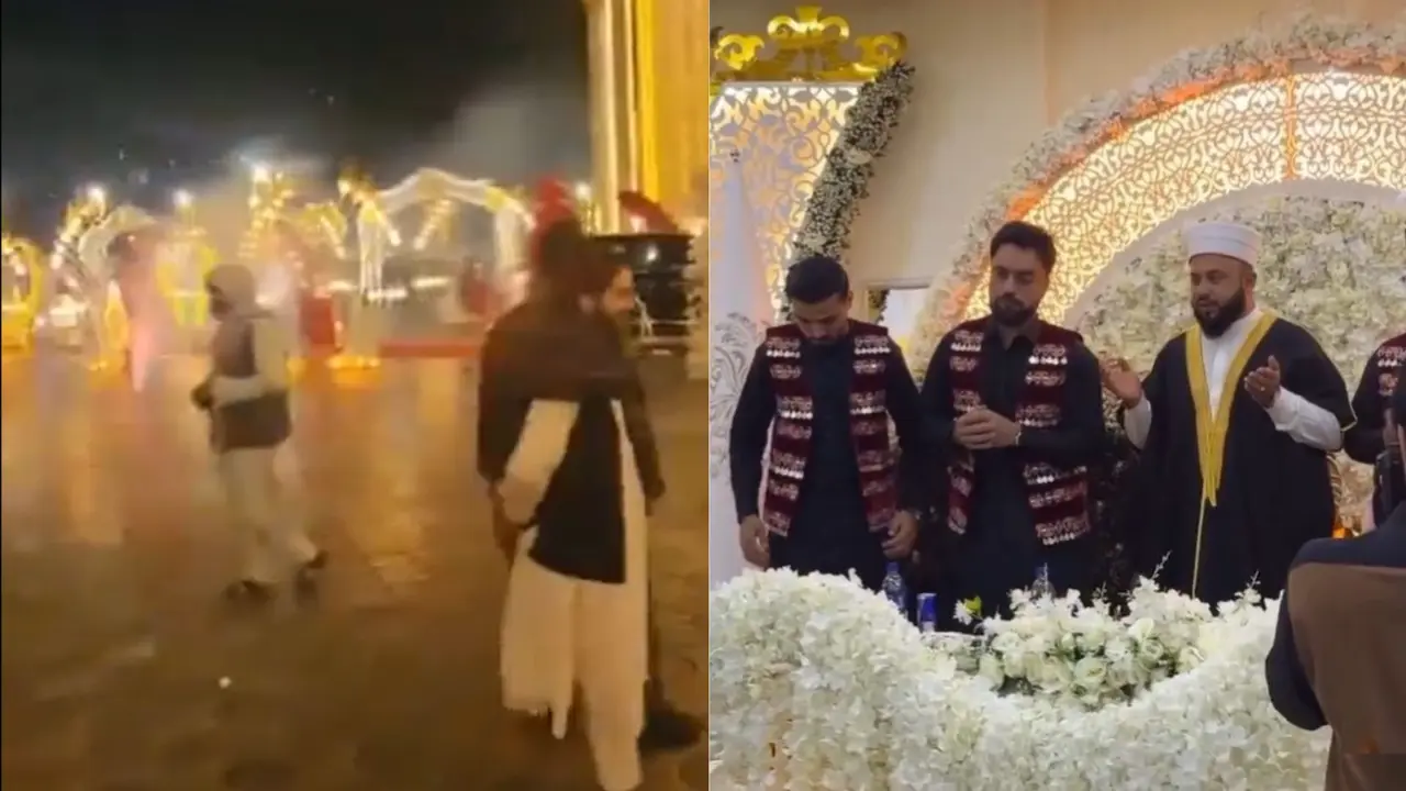 afghanistan star cricketer rashid khan got married with his three brothers