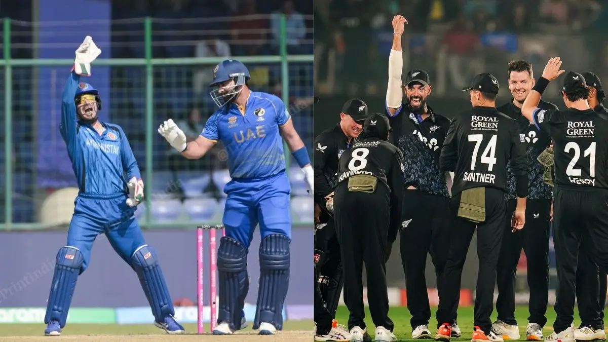 AFG vs UAE T20 World Cup: अफगानिस्तान ने AUE को हराया तो बिगड़ गया ग्रुप-D का समीकरण, न्यूजीलैंड को सुपर-8 में जाने के लिए करना होगा ये काम afghanistan vs uae t20 world cup 2026 points table group d new Zealand